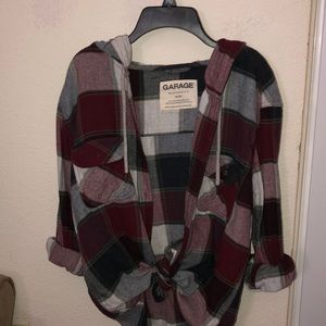 Hooded flannel